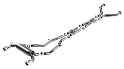 Borla 23-24 Nissan Z 2.5in S-Type Cat Back Exhaust 4.5in Tip - Stainless Steel Tips, performance car parts by DTX Performance