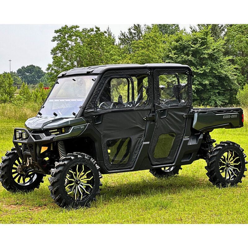 Seizmik 16-24 Can-Am HD10 Defender Max Rear Framed Soft Door Kit with performance car parts