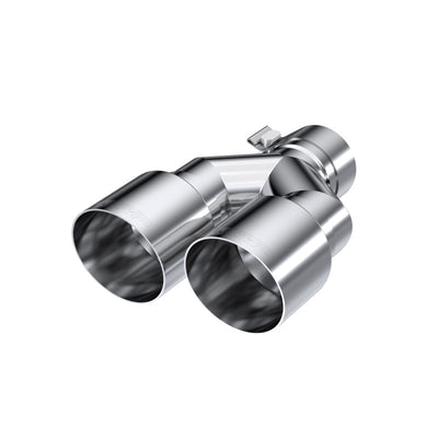 MBRP Universal T304 SS Dual Tip 3.5in OD/2.5in Inlet, high performance auto parts, tuning upgrades from DTX Performance, veteran owned shop