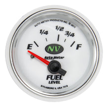 Load image into Gallery viewer, Autometer NV Gauge Fuel Level 2 1/16in 16e To 158f Elec NV at DTX Performance