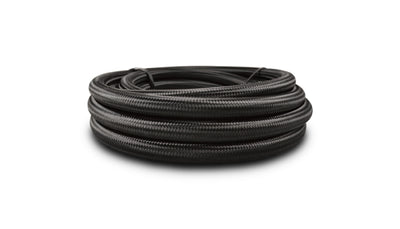 Vibrant -16 AN Black Nylon Braided Flex Hose (20 foot roll) for performance car tuning and upgrades by DTX Performance.