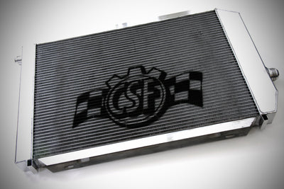 CSF Universal Triple Pass Dual Core Radiator w/AN Fittings for high performance car parts and upgrades by DTX Performance.