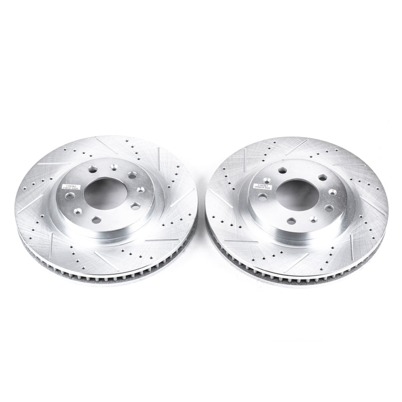 Power Stop 03-07 Cadillac CTS Front Evolution Drilled & Slotted Rotors - Pair - DTX Performance