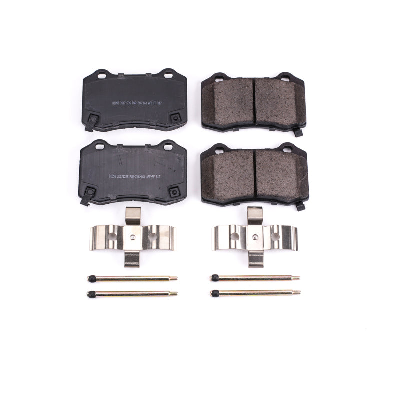 Power Stop 04-07 Cadillac CTS Rear Z17 Evolution Ceramic Brake Pads w/Hardware - DTX Performance