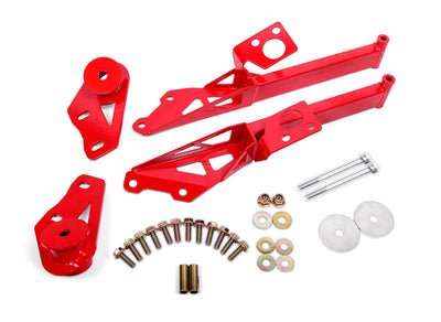 BMR Suspension 15-18 Ford Mustang S550 IRS Subframe Support Brace (Red) for performance upgrades by DTX Performance, veteran owned shop