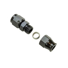 Load image into Gallery viewer, Moroso Aluminum Fitting Adapter 6AN Female to 3/8in Tube Compression - Black - DTX Performance