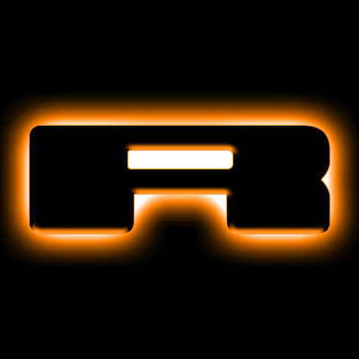 ORACLE Lighting Universal Illuminated LED Letter Badges - Matte Blk Surface Finish - R, performance car parts, DTX Performance