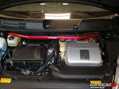 Tanabe Sustec Front Strut Tower Bar 05-09 Prius installed under hood, DTX Performance, aftermarket performance parts, veteran owned shop