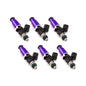 Injector Dynamics 1340cc Injectors - 60mm Length - 14mm Purple Top - 14mm Lower O-Ring (Set of 6) for performance cars at DTX Performance
