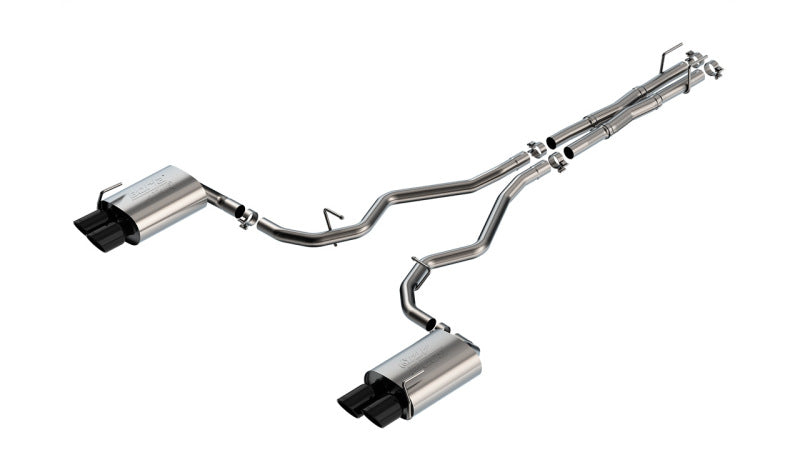 Borla 19-22 Ford Explorer 3.0L V6 AT AWD 4DR 2.25in ATAK Catback Exhaust - Black Chrome Tip - DTX Performance