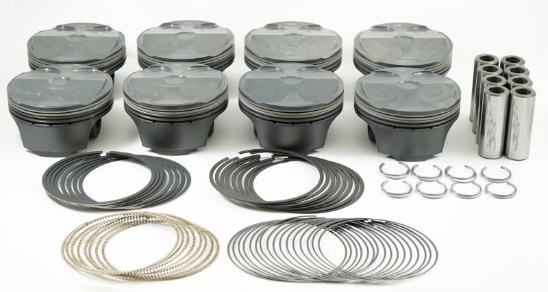 Mahle MS Piston Set Gen 3 Coyote 308ci 3.662in Bore 3.65in Stroke 5.933in Rod .866 Pin 8.4cc 12 CR performance car parts set