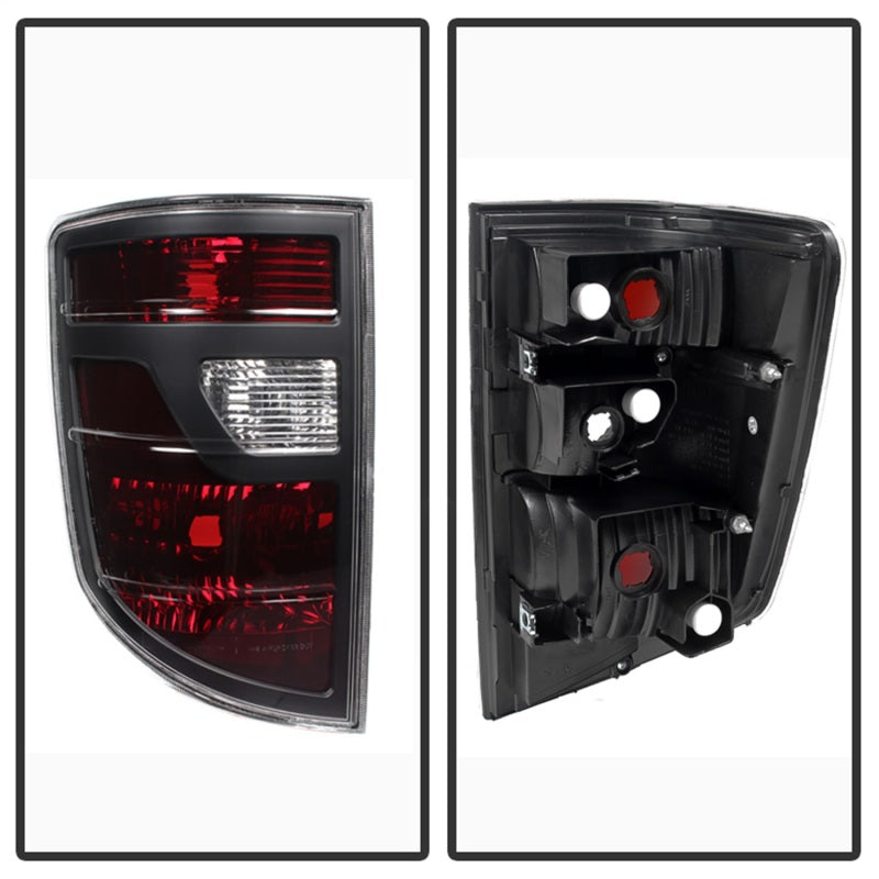Xtune Honda Ridgeline Pickup 06-08 OEM Style Tail Lights Red Smoked ALT-JH-HRID06-OE-RSM - performance car parts