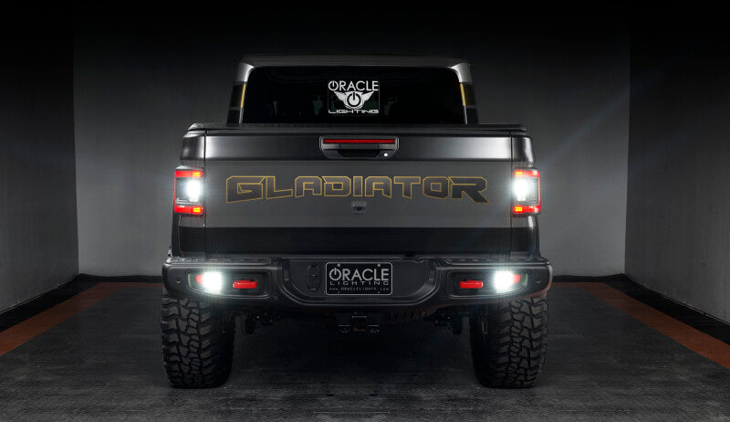Oracle Jeep Gladiator JT Rear Bumper LED Reverse Lights w/ Plug & Play Harness - 6000K, performance car parts