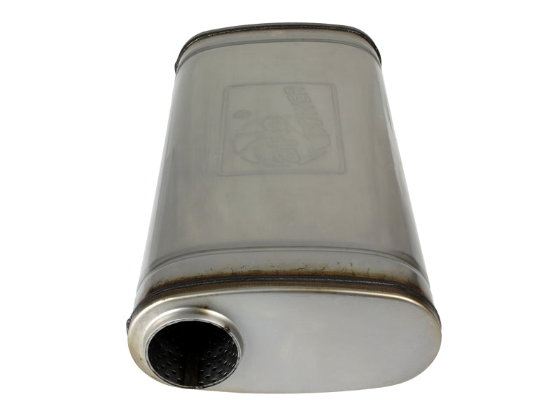 aFe MACH Force XP 304 Stainless Steel Muffler 2.5in Center/Offset 18in L x 9in W x 4in H - DTX Performance