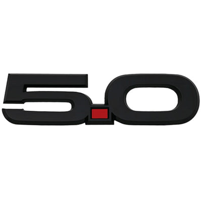 Ford Racing 15-17 Ford Mustang 5.0L Fender Emblem Black for performance car parts & upgrades at DTX Performance, veteran owned shop.