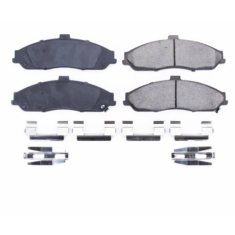 Power Stop 04-09 Cadillac XLR Front Z17 Evolution Ceramic Brake Pads w/Hardware - DTX Performance