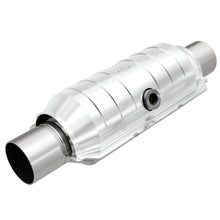 Load image into Gallery viewer, MagnaFlow Conv Univ 2in Inlet/Outlet Center/Center Round 11in Body L x 5.125in W x 15in Overall L, racing suspension, performance parts