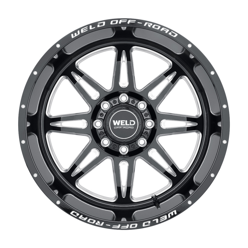 Weld Cheyenne 22x12 / 8x165.1 / 4.75 BS / 125.1 HB - Gloss Black Milled - Non-BL Wheel