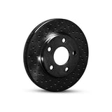 R1 20-22 Subaru Legacy Front Left Drilled Black Brake Rotor