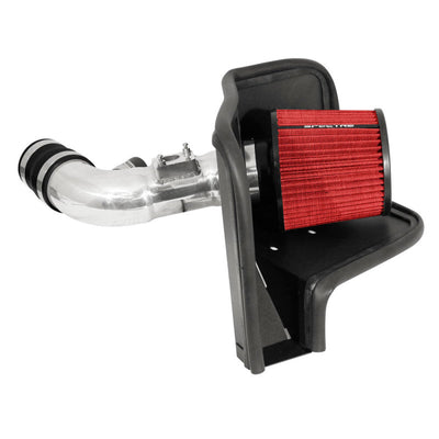 Spectre 09-14 Toyota Corolla 1.8L Air Intake Kit - Polished w/Red Filter for performance car tuning by DTX Performance