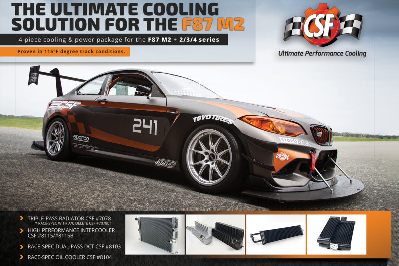 CSF 15-18 BMW M2 (F87) / 12-16 BMW M235i/M235ix Radiator - DTX Performance