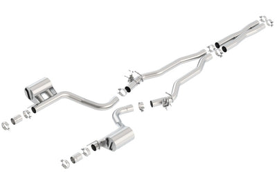 Borla 2015 Dodge Challenger Hellcat 6.2L V8 ATAK Catback Exhaust No Tips Factory Valance, performance car parts by DTX Performance