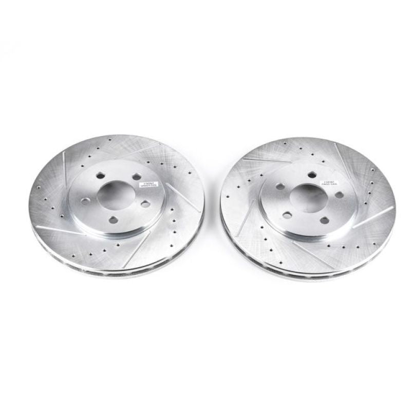 Power Stop 95-00 Chrysler Cirrus Front Evolution Drilled & Slotted Rotors - Pair - DTX Performance