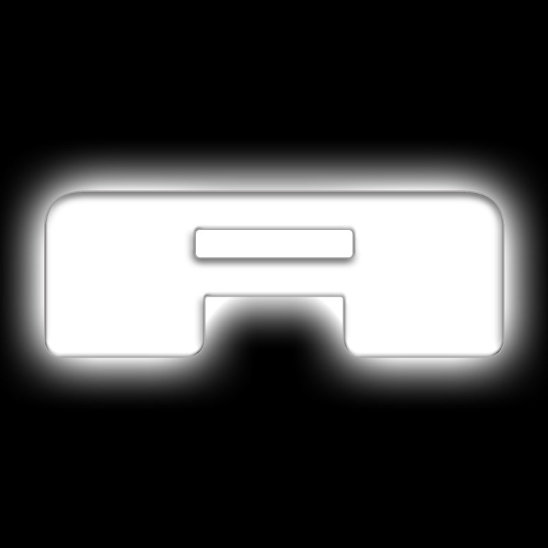 ORACLE Lighting Universal Illuminated LED Letter Badges - Matte Wht Surface Finish - A for performance car parts and tuning upgrades.