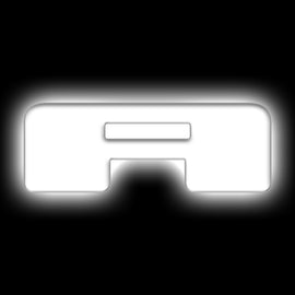 ORACLE Lighting Universal Illuminated LED Letter Badges - Matte Wht Surface Finish - A for performance car parts and tuning upgrades.