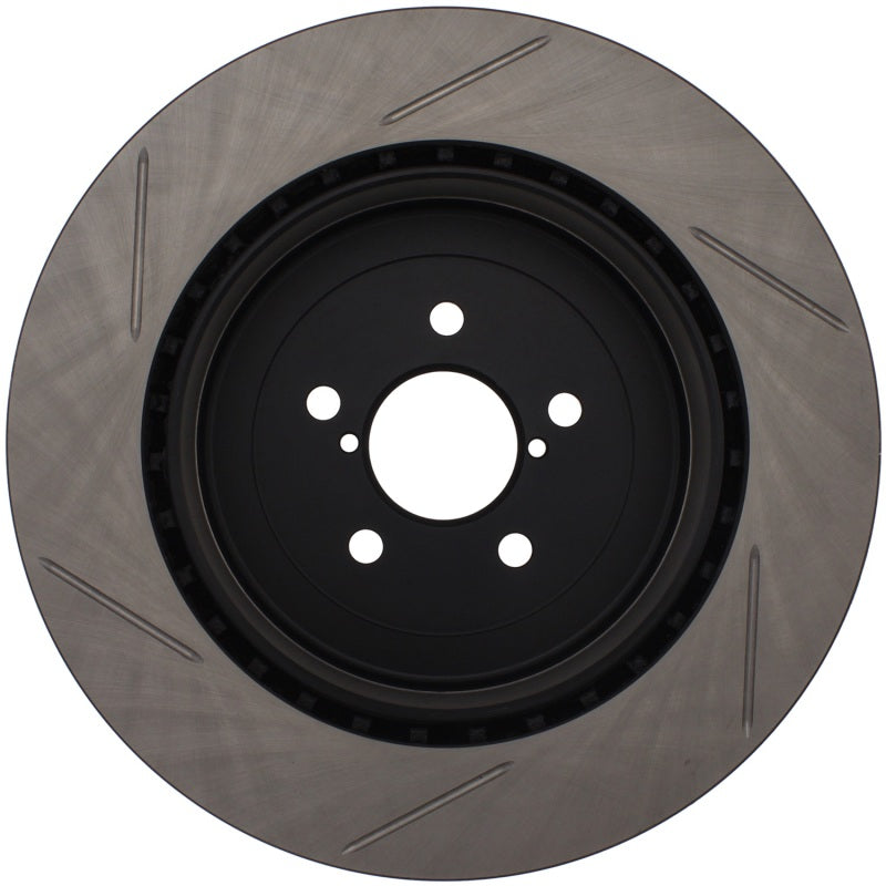 StopTech Power Slot 04 STi Rear Left Slotted Rotor by DTX Performance for high performance brake upgrades, veteran owned shop