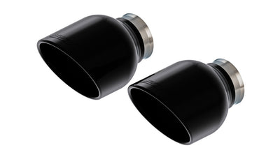 Borla 15-24 Dodge Charger V8 / 2023 Chrysler 300C T-304 SS Tips 5in Outlet - Black Chrome, perfect for performance car upgrades.