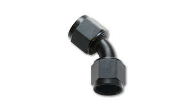Vibrant -16AN X -16AN Female Flare Swivel 45 Deg Fitting (AN To AN) -Anodized Black Only for performance car tuning