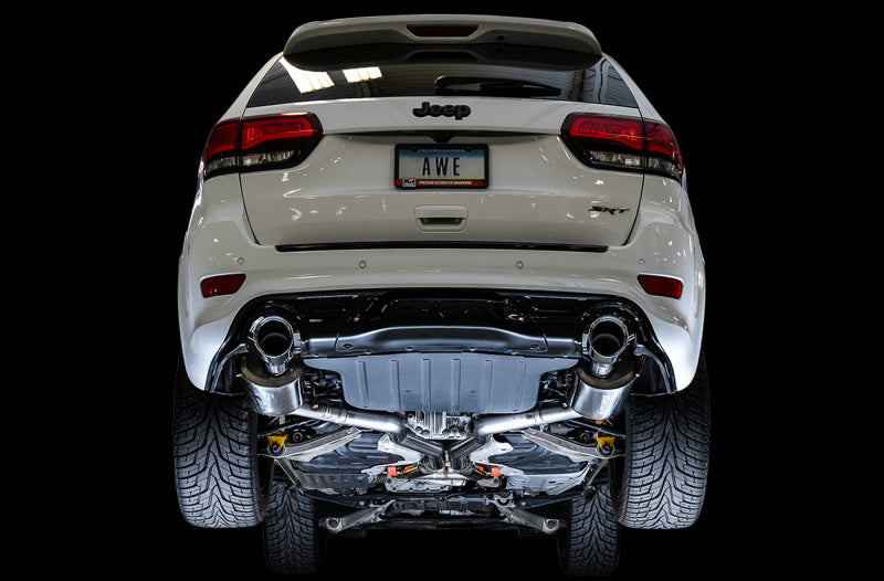 AWE Tuning 2020 Jeep Grand Cherokee SRT Touring Edition Exhaust - Chrome Silver Tips - DTX Performance