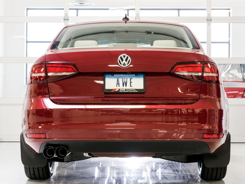 AWE Tuning 09-14 Volkswagen Jetta Mk6 1.4T Track Edition Exhaust - Diamond Black Tips - DTX Performance