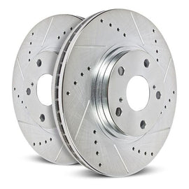 Power Stop 23-24 Ford F-250 Super Duty Rear Right Drilled & Slotted Rotor, performance car parts, brake upgrades