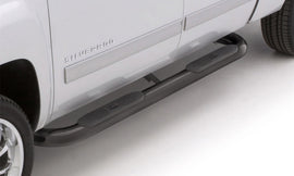 Lund 10-17 Dodge Ram 2500 Crew Cab 4in. Oval Curved Steel Nerf Bars - Black for performance car upgrades