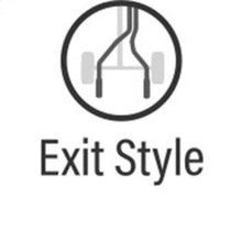 Load image into Gallery viewer, Diagram showing dual split rear exit style