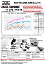 Load image into Gallery viewer, HKS 2023+ Honda Civic Type R FL5 S Type Oil Cooler Kit - Black