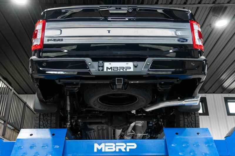 MBRP 2021+ Ford F-150 Powerboost Hybrid exhaust, performance car parts for power and durability, available at DTX Performance online.