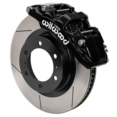 Wilwood 15-21 Toyota 4Runner Aero6-DM Black Front Brake Kit - Slotted from DTX Performance for high performance car tuning.