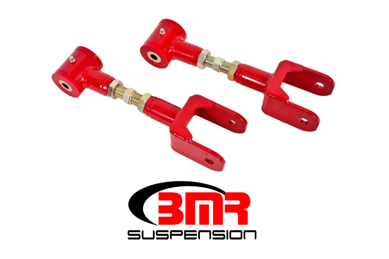 BMR 79-04 Fox Mustang Upper Control Arms On-Car Adj. (Polyurethane) - Red - DTX Performance