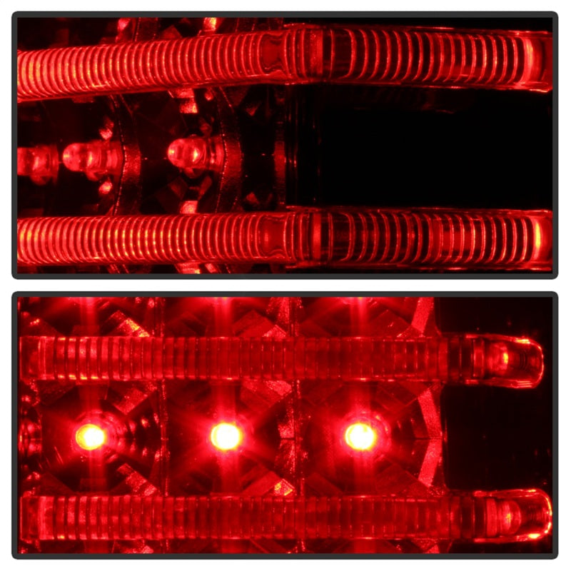Xtune Hummer H3 06-09 ( Non H3T ) LED Tail Lights Smoke ALT-ON-HH306-LED-SM in vibrant red design