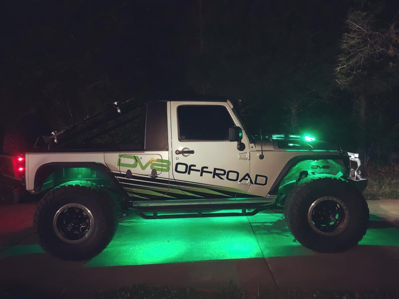 Oracle Universal Dynamic LED Underbody Kit - ColorSHIFT - Dynamic lighting on off-road vehicle at night, DTX Performance