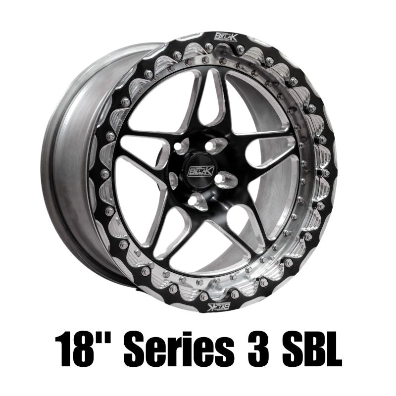 Belak 18x6 / 2.75in BS / 5x4.75 BP / High Pad / Series 3 Wheel - Non-Beadlock - DTX Performance