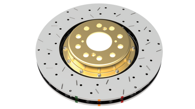 DBA 09-24 Nissan GTR Rear 5000 Series Drilled & Slotted Ring showing high performance brake upgrades from DTX Performance