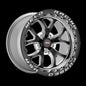 Weld S76 17x10 / 5x115mm BP / 6.7in. BS Black Wheel (High Pad) - Polished Single Beadlock MT