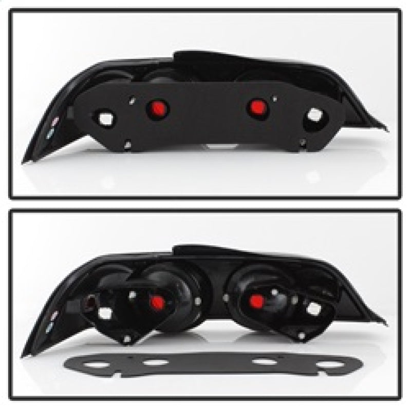 Spyder Acura RSX 02-04 Euro Style Tail Lights Black ALT-YD-ARSX02-BK for high performance car upgrades