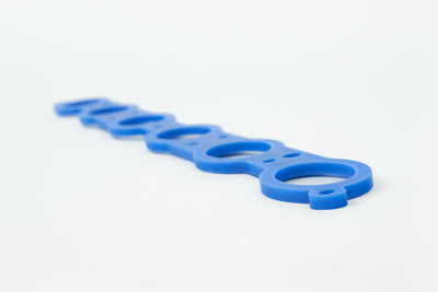 CSF B58 Thermal Rejection Competition Spacer (For Super Manifold 8200) in blue color, high performance auto part by DTX Performance.