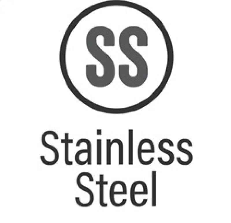 Stainless steel icon with 'SS' letters