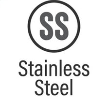 Load image into Gallery viewer, Stainless steel icon indicating durability